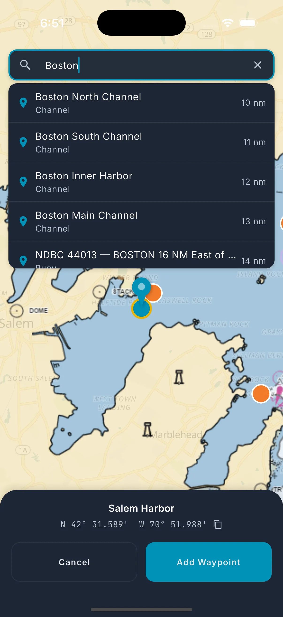 Location search showing results for Beverly Harbor.
