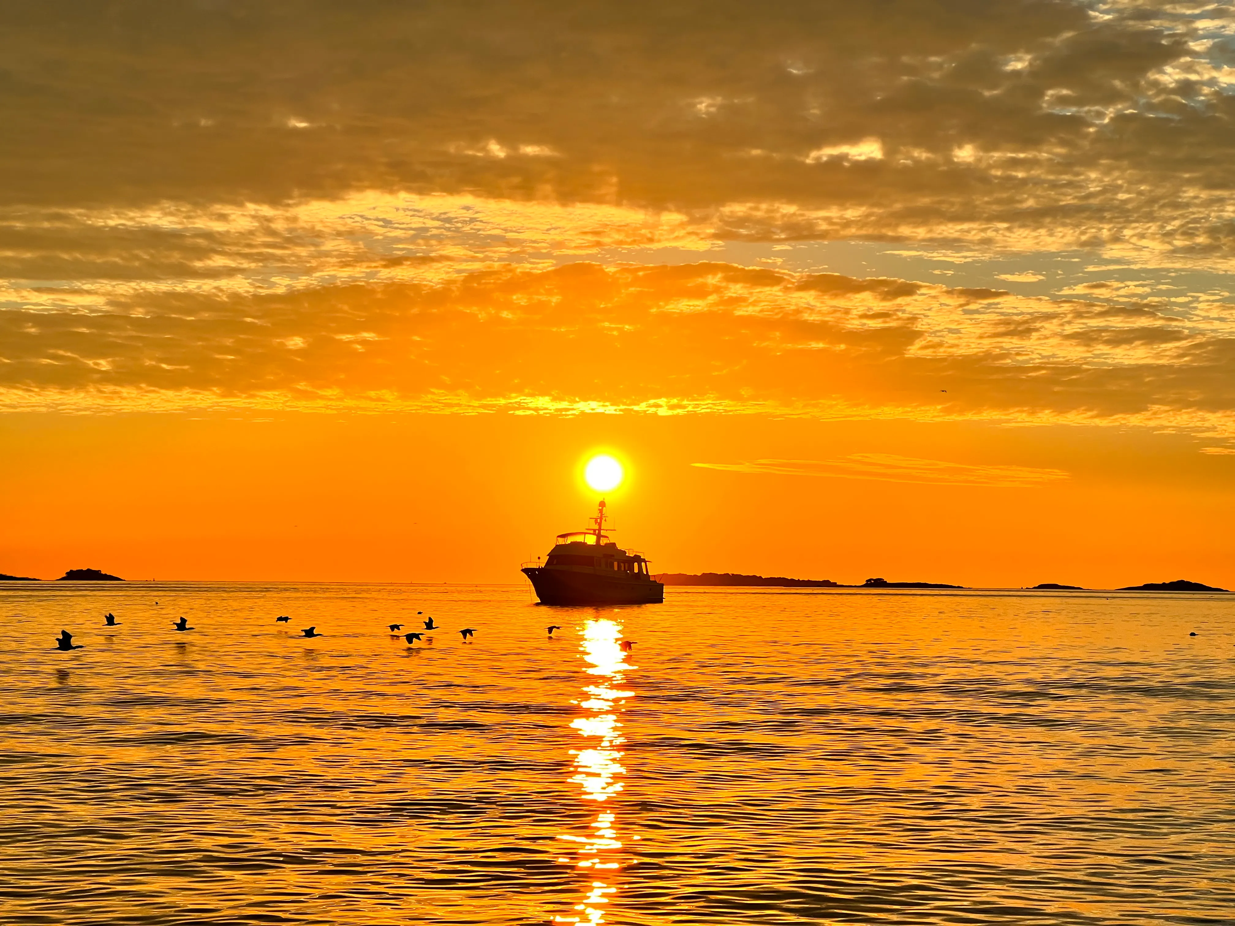 Sunrise in Salem Sound, MA.